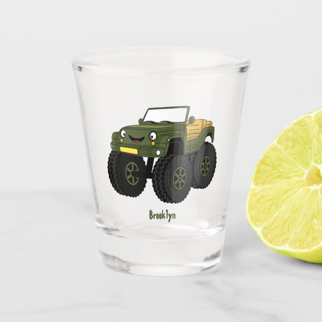 Verre A Shot Un Green Monster truck (Devant)