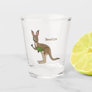 Verre A Shot Une jolie illustration de kangourou australien