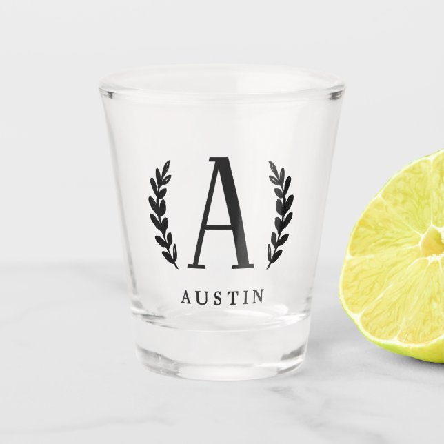 Verre A Shot Unisex Monogramme Vitre (Devant)