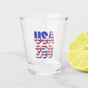 Verre A Shot USA 250e anniversaire 1776-2026 Patriotique Améric