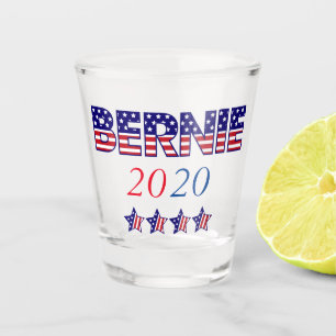 Verre A Shot USA Patriotic Bernie 2020