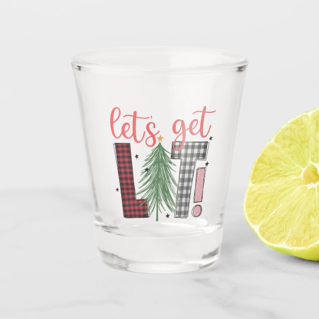 Verre A Shot Vacances Faisons-en un peu de plaisir (Devant)