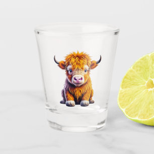 Verre A Shot Vache des Hautes Terres