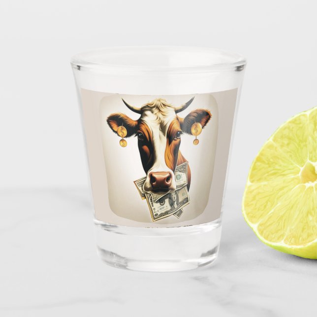 Verre A Shot Vache en espèces (Devant)