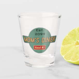 Verre A Shot Vaisselle Retro Diner de maman