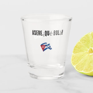 Verre A Shot vaso con frase cubana