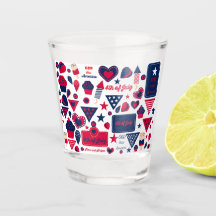 Vaso de chupito 4 de 4 de Julio