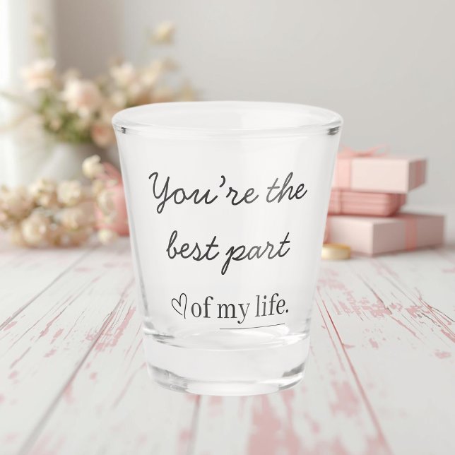 Verre A Shot Verre à shot avec citation d'amour moderne (Créateur téléchargé)