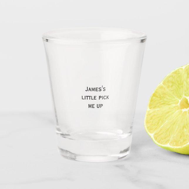 Verre A Shot Verre à shot avec texte personnalisé (Devant)
