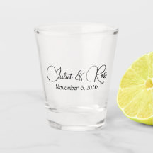 Verre à shot de mariage