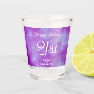 Verre A Shot Verre à shot Effet de nuage de rêve pour 21e anniv
