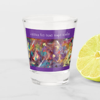 Verre A Shot Verre à shot fantaisiste de Mardi Gras avec masque