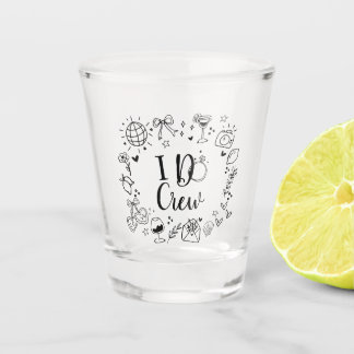 Verre A Shot Verre à shot 'I Do Crew' Cadeau de fête de bachelo