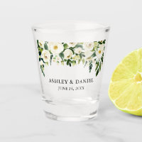 Vert blanc Aquarelle Mariage Floral
