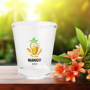 Verre A Shot Verte Jaune Minimaliste Jus De Mango Lunettes De T