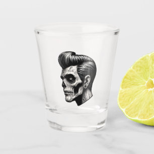 Verre A Shot Vibes Rockabilly Zombie
