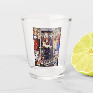 Verre A Shot Vierge et enfant avec Ange musicale