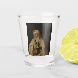 Verre A Shot Vierge Marie voilée (par Lucas van Leyden)