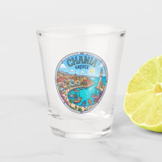 Verre A Shot Vieux port de La Canée Grèce