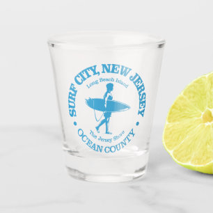 Verre A Shot Ville de surf (surfeur)