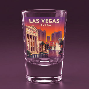 Verre A Shot Vintage Las Vegas Nevada