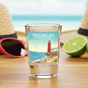 Verre A Shot Vintage Michigan