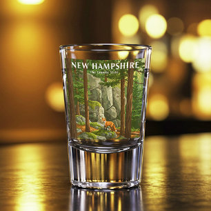 Verre A Shot Vintage New Hampshire