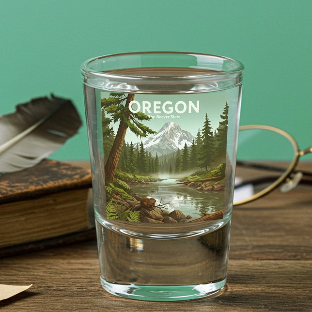 Verre A Shot Vintage Oregon (Créateur téléchargé)