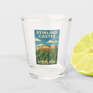 Verre A Shot Vintage voyage rétro Stirling Castle Scotland