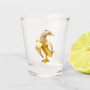 Verre A Shot Vitrage Banana Canard mème