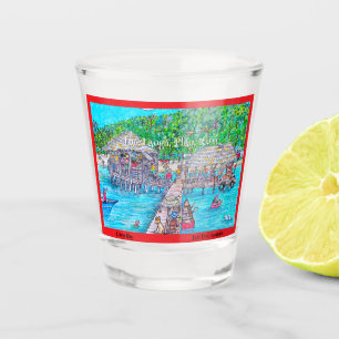 Verre A Shot Vitre photographiée de la baie de Camp