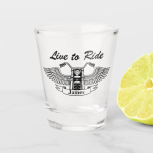 Verre A Shot Vivre à vélo