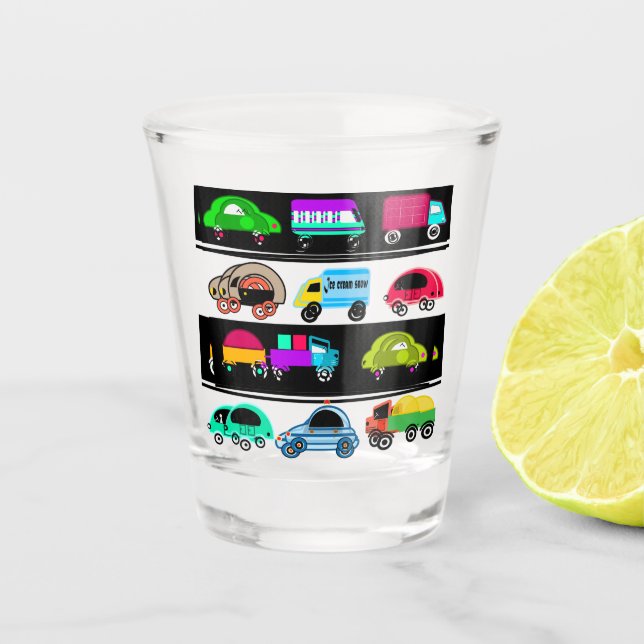 Verre A Shot Voitures amusantes (Devant)