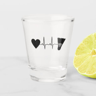 Verre A Shot Volant de Badminton Battement de coeur