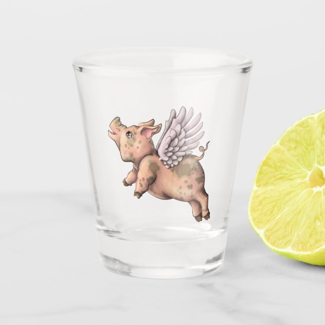 Verre A Shot Voler des porcs (Devant)