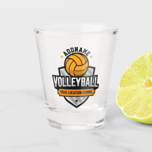 Verre A Shot Volleyball AJOUTER TEXTE École Varsity Team Joueur
