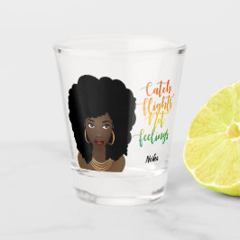 Verre A Shot Vols Captifs Pas Sentiments, Femme Noire