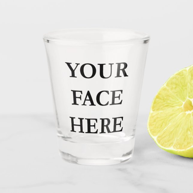 Verre A Shot Votre visage personnalisé (Devant)