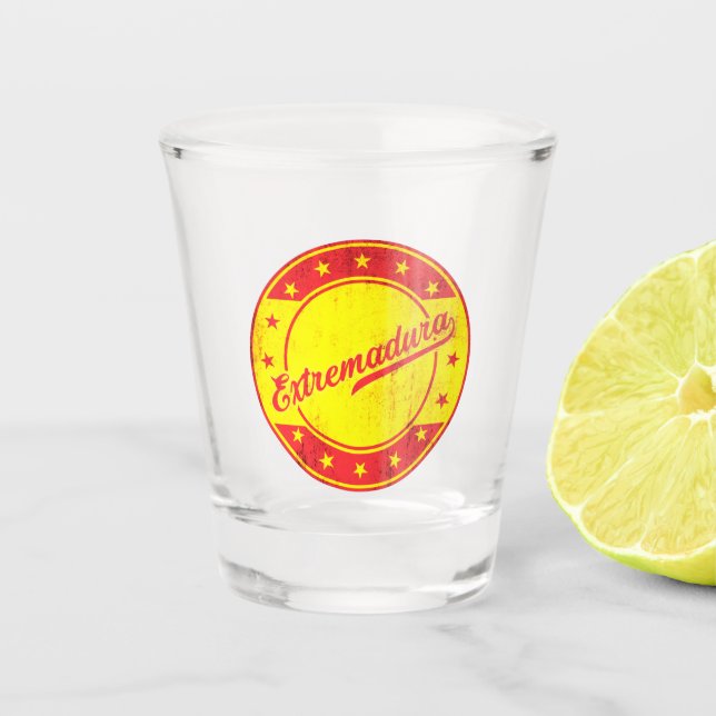 Verre A Shot Voyageur mondial - Estrémadure, Espagne (Devant)