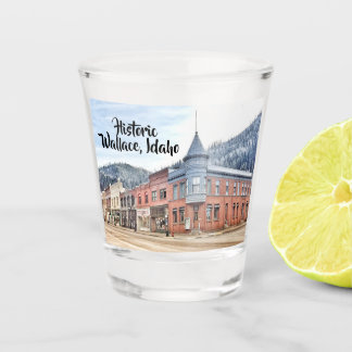 Verre A Shot Wallace historique Idaho