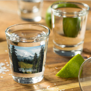 Verre A Shot Washington Pittoresque Mount Rainier Paysage photo