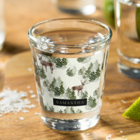 Watercolor Winter Forest Motif sans joint