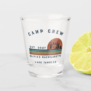 Verre A Shot Week-end de camping personnalisé pour enterrement 