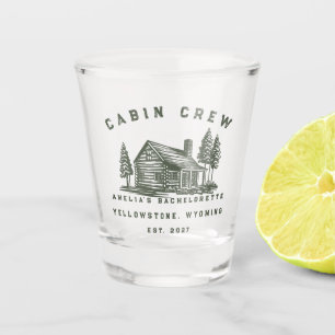 Verre A Shot Week-end de camping personnalisé pour enterrement 