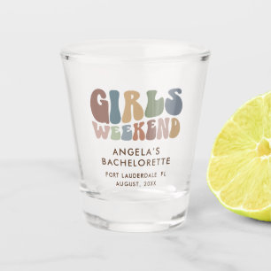 Verre A Shot Week-end Retro Bachelorette Party Girls