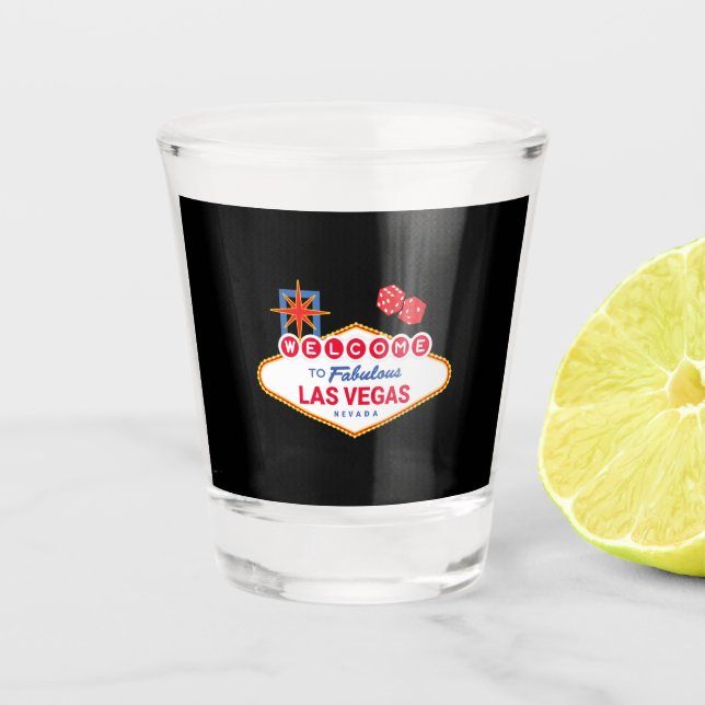 Verre A Shot Welcome To Fabulous Las Vegas (Devant)