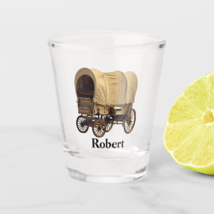 Verre A Shot Western Cowboy Wagon couvert Personnel