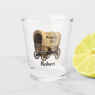 Verre A Shot Western Trail Ride Couvert Wagon Personnalisé