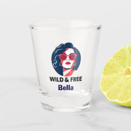 Verre A Shot Wild & Free - Divorce personnalisée unique