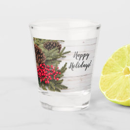 Verre A Shot Wreath and Holly Holiday Collection